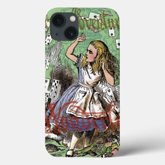 alice cards wonderland hatter konijn Case-Mate iPhone case (Achterkant)