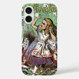 alice cards wonderland hatter konijn iPhone 16 hoesje