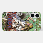 alice cards wonderland hatter konijn Case-Mate iPhone case (Achterkant (horizontaal))