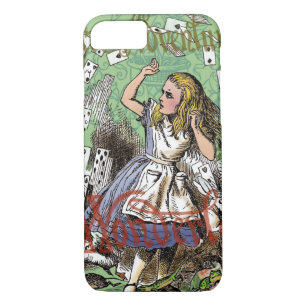alice cards wonderland hatter konijn Case-Mate iPhone case