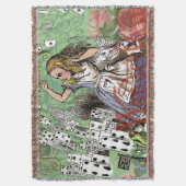 alice cards wonderland hatter konijn deken (Voorkant Verticaal)