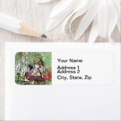 alice cards wonderland hatter konijn etiket (Insitu)