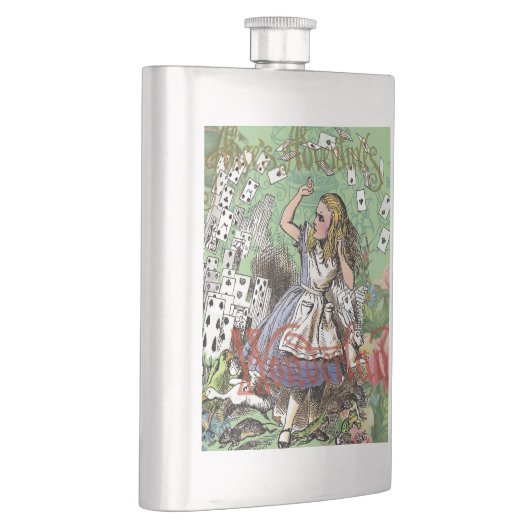 alice cards wonderland hatter konijn flacon (Rechts)