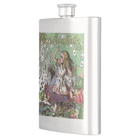 alice cards wonderland hatter konijn flacon (Links)