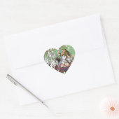 alice cards wonderland hatter konijn hart sticker (Envelop)