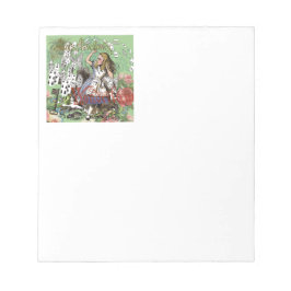 alice cards wonderland hatter konijn notitieblok