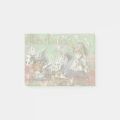 alice cards wonderland hatter konijn post-it® notes (Voorkant)