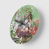 alice cards wonderland hatter konijn ronde klok (Hoek)