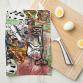 alice cards wonderland hatter konijn theedoek (Quarter Fold)