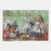 alice cards wonderland hatter konijn theedoek (Horizontaal)
