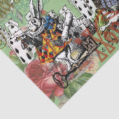 alice cards wonderland hatter konijn tissuepapier (Detail)