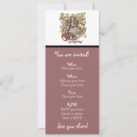 Alice Carnivale Style (Gold Version) Kaart (Voorkant)