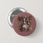 Alice Carnivale Style Ronde Button 5,7 Cm (Voorkant /achterkant)