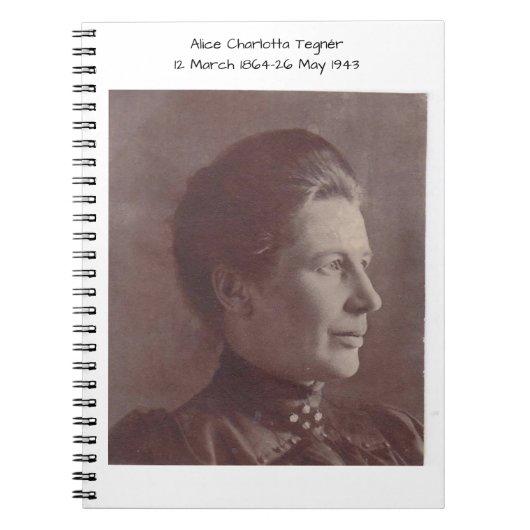 Alice Charlotta Tegnér Notitieboek (Voorkant)