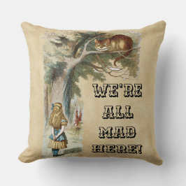 Alice - Cheshire Cat 1890 - WE ZIJN HIER ALLEMAAL  Kussen