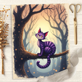 Alice Cheshire Cat Bos Scrapboek Papier