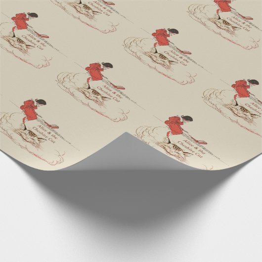 Alice Cheshire Cat Cadeaupapier (Hoek)