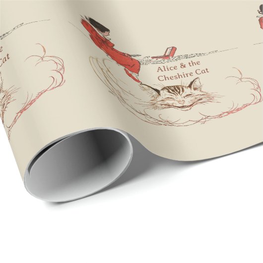 Alice Cheshire Cat Cadeaupapier (Rol Hoek)