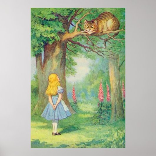 Alice & Cheshire Cat Full Color Poster (Voorkant)