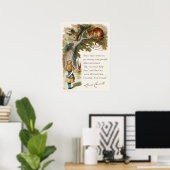 Alice Cheshire cat We zijn allemaal kwaad hier CC0 Poster (Thuiskantoor)