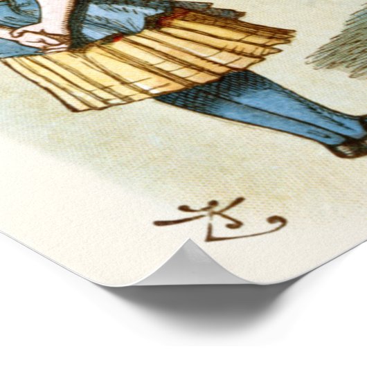 Alice Cheshire cat We zijn allemaal kwaad hier CC0 Poster (Hoek)