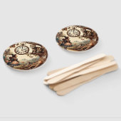 Alice & Cheshire Cat: Whimsical Wonderland Fantasy Handwaaier (Niet-gemonteerd)