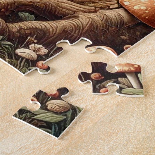 Alice & Cheshire Cat: Whimsical Wonderland Fantasy Legpuzzel (Zijkant)