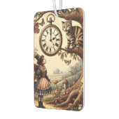 Alice & Cheshire Cat: Whimsical Wonderland Fantasy Luchtverfrisser (Links)