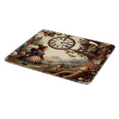 Alice & Cheshire Cat: Whimsical Wonderland Fantasy Snijplank (Hoek)