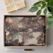 Alice & Cheshire Cat: Whimsical Wonderland Fantasy Tissuepapier (Geschenk)