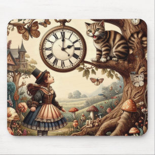 Alice & Cheshire Cat: Whimsische Wonderland Fantas Muismat