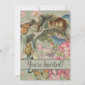 Alice Cheshire Cat Wonderland Boomgaard Kaart (Voorkant)