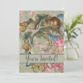 Alice Cheshire Cat Wonderland Boomgaard Kaart (Staand voorkant)