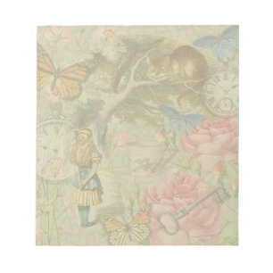 Alice Cheshire Kat Wonderland Boom Tuin Notitieblok