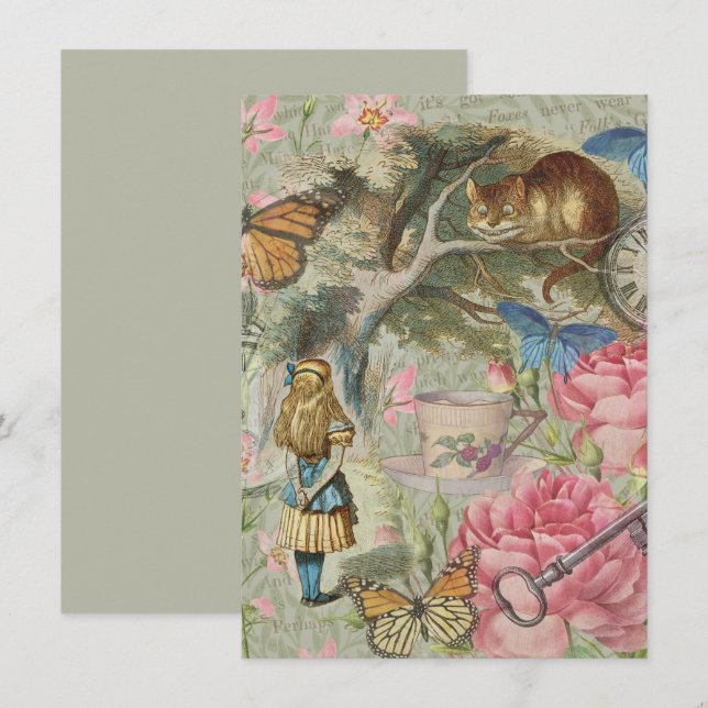 Alice Cheshire Kat Wonderland Boomgaard (Voorkant / Achterkant)