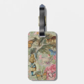 Alice Cheshire Kat Wonderland Boomgaard Bagagelabel (Achterkant verticaal)