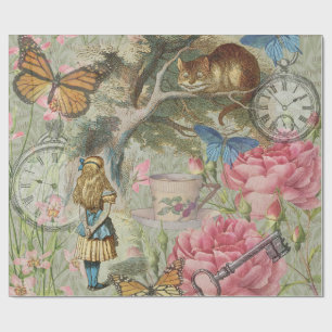 Alice Cheshire Kat Wonderland Boomgaard Cadeaupapier