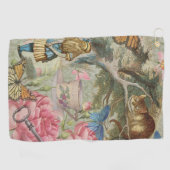 Alice Cheshire Kat Wonderland Boomgaard Golfhanddoek (Horizontaal)