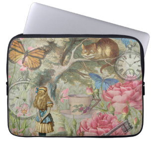Alice Cheshire Kat Wonderland Boomgaard Laptop Sleeve