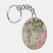 Alice Cheshire Kat Wonderland Boomgaard Sleutelhanger (Voorkant Links)