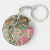 Alice Cheshire Kat Wonderland Boomgaard Sleutelhanger (Achterkant)