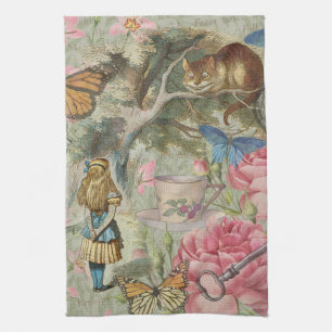 Alice Cheshire Kat Wonderland Boomgaard Theedoek