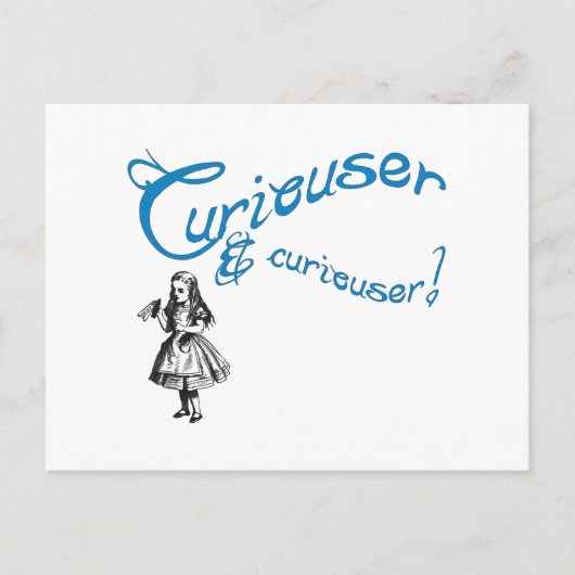 Alice Citaat met Afbeelding Briefkaart (Voorkant)