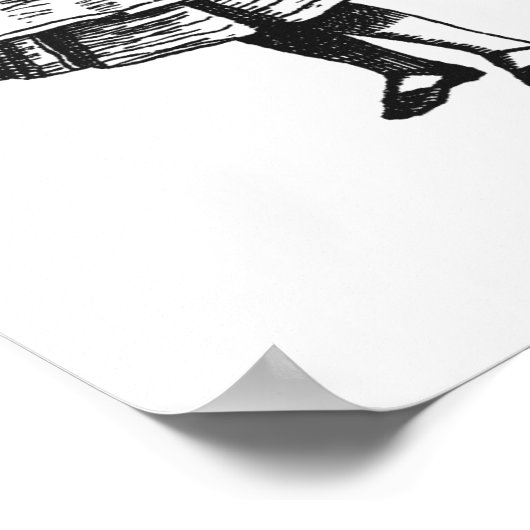 Alice Citaat met Afbeelding Poster (Hoek)