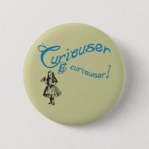 Alice Citaat met Afbeelding Ronde Button 5,7 Cm