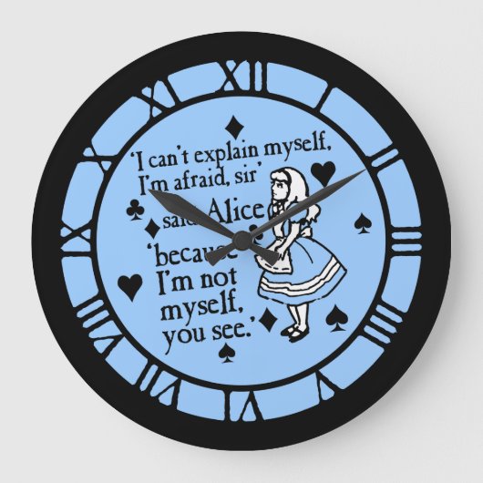 Alice citeert niet zelf grote klok (Voorkant)