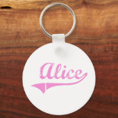 Alice Classic Style Name Sleutelhanger (Voorkant)
