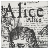  Alice Collage Black en White Stof (Swatch)