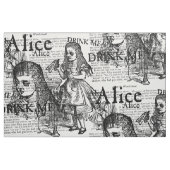  Alice Collage Black en White Stof (Fat Quarter)