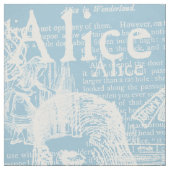  Alice Collage Blue en White Stof (Swatch)